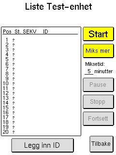 Steg 7 8 9 Figur 5.25 Figur 5.26 Prøvestatus (St.), SEKV og ID-nummer vises i skjermbildet Liste Test-enhet etter hvert som de analyseres.