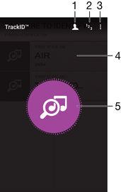 Gjenkjenne musikk med TrackID Bruk TrackID -tjenesten for musikkgjenkjenning for å identifisere en sang du hører rundt deg.