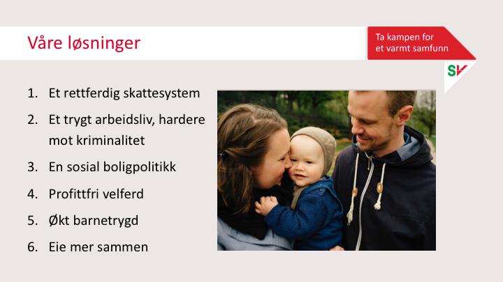 Så hva betyr dette i praksis? På samme måte som høyresiden velger å gjøre samfunnet mer urettferdig, med skattekutt i topp og velferdskutt i bunn, så kan vi gjøre samfunnet mer rettferdig. 1.