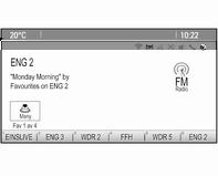 Radio 25 Hver bølgelengde har 2 autolagringslister (AS 1, AS 2), og 6 stasjoner kan lagres i hver av dem. Stasjonen som tas inn for øyeblikket, er markert.