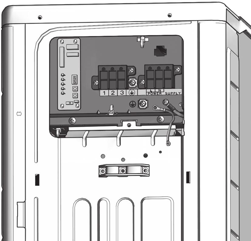 HP Komponenter: ryteroks (utendørsenhet) d Bryteroks Inneholder de viktigste elektroniske komponentene til innendørsnlegget.