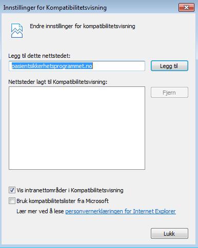 IV. Få tilgang til Extranet - Tilpasninger for Internet Explorer 4.