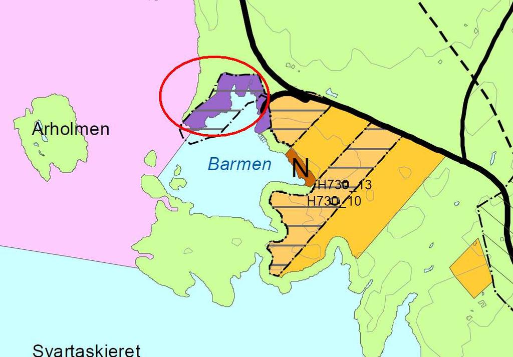 Side 7 av 34 Utsnitt frå kommuneplan.