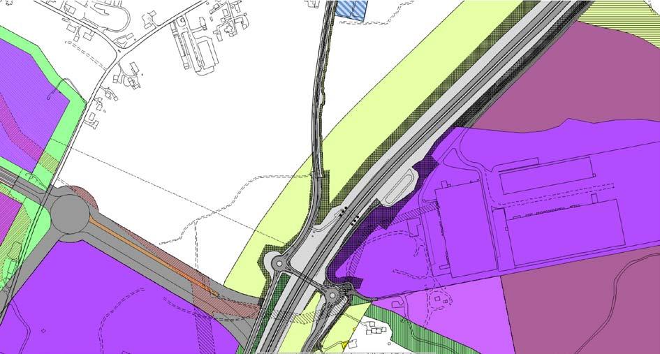 7 Reguleringsplan for E6 Hovinmoen-Dal Reguleringsplan for nordre del av Gardermoen næringspark I Figur 3: Utsnitt som viser omkringliggende reguleringsplaner.