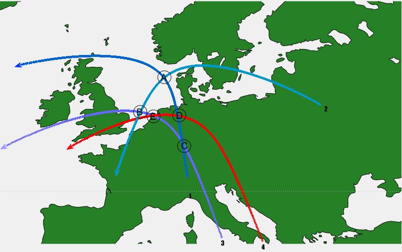 VTEC 1 C = VTEC 3 C = VTEC C (8.12) Altså er VTEC verdiene ved krysningspunktene unike og uavhengig av tracken.