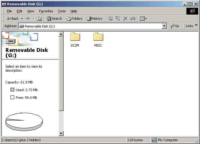 1 Dobbeltklikk [My Computer] t [Removable Disk] t [DCIM]. 1 Hvis ikonet for "Removable Disk" ikke vises, kan du se side 95.