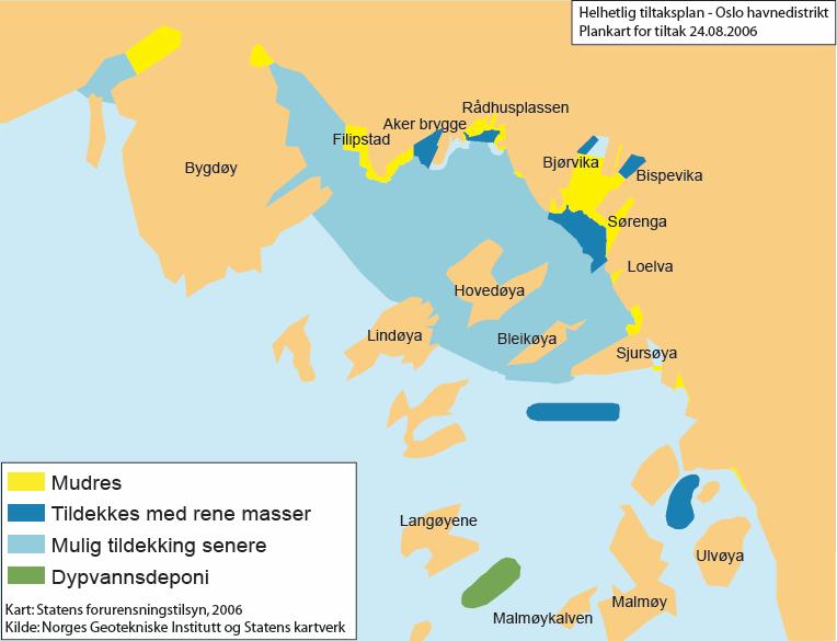 Side: 4 1 INNLEDNING I Oslo Havn gjennomføres det tiltak mot forurensede sjøsedimenter som er forurenset med tungmetaller og organiske forbindelser som PAH, PCB, TBT og mineralolje.