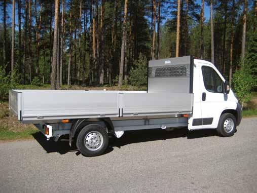 mål mm) MODELL L B H VEKT* L3 DH/4035 3000 2100 400 245 kg L3 EH/4035 3900 2100 400 295 kg L4 EH/4035 4100 2100 400 320 kg L4 DH/4035 3200 2100 400 255 kg Ca. påbyggvekt.