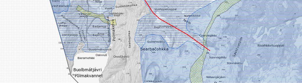 Utfordringen har i hovedsak vært å finne en trasé fra løype 9 på Tanaelva, over E6 og derfra forbi bebyggelsen. Det har vist seg å være svært vanskelig pga. manglende grunneiertillatelser.