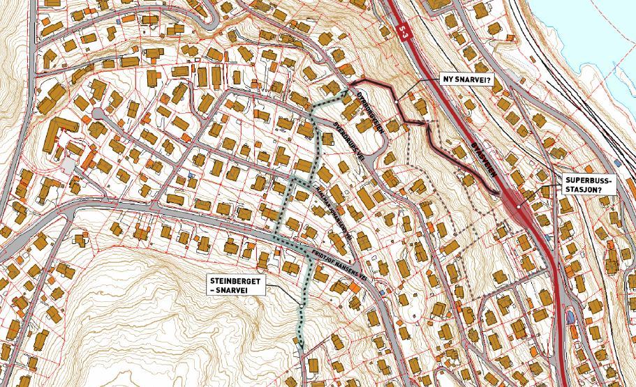 En oppgradering av tilbudet til gående og syklende og bedre kollektivtilbud langs Byåsveien vil være et postivt bidrag for hele området.