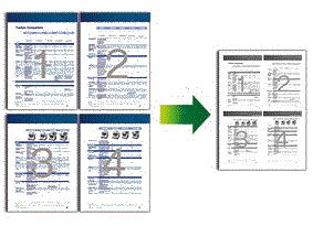 Menyvalg Sideoppsett Alternativer Lag N i - eller i ID-kopier. 4 i -sidig kopi Velg dette alternativet hvis du vil kopiere på begge sider av arket.