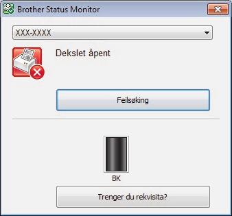 A Feilsøking Bruk denne delen til å løse problemer du kan møte på når du bruker Brother-maskinen.