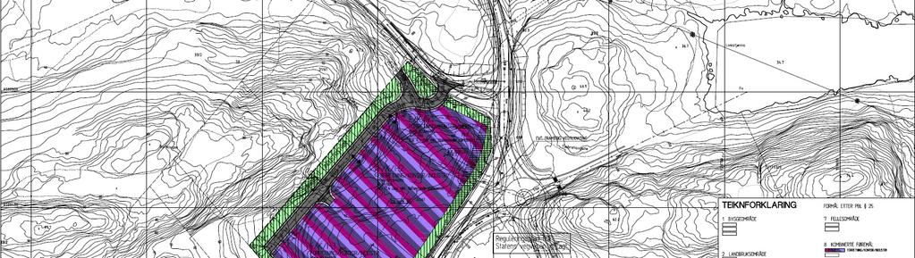 Området har en svært gunstig beliggenhet for næringsvirksomhet på grunn av plassering nær et overordnet vegkryss. Det legges opp til en blanding av ulike typer næringsvirksomhet. 2.