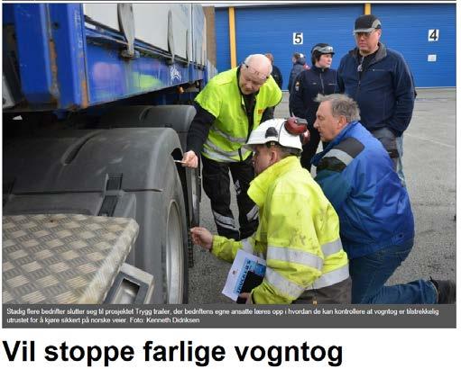 Kampanjeaktivitet i Statens vegvesen Trygg Trailer Samarbeid