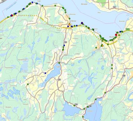 Uhellstyper 50 45 40 35 Ulykker fordelt på uhellstyper Skaun kommune Sør-Trøndelag utenom Trondheim Andel (%) 30 25 20 15 10 5 0 Fotgjengerulykker Andre uhell Samme kjøreretning Kryssende