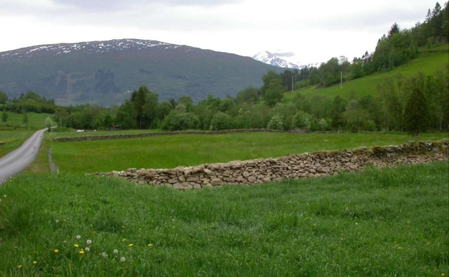 Første del av vassvegen vil gå på vestsida av elva, først gjennom eit delvis skogkledd område og vidare delvis langs eksisterande jordbruks-veg før den kryssar elva om lag ved kote 75.