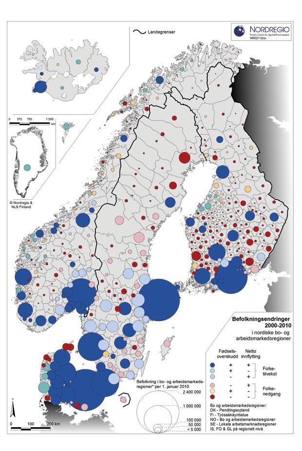 Attraktive byer og tettsteder 4 hovedtrender i Norge ifølge SSB er; aldring