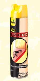 Spray en barriere rundt terrasse/balkong/platting for å beskytte uteplassen mot mygg og andre insekter. Virker i 8 timer mot flyvende insekter og i 3 uker mot krypende insekter.