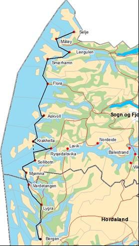 Side 10 Tingingar om båtruter Sogn og Fjordane - Bergen 4.