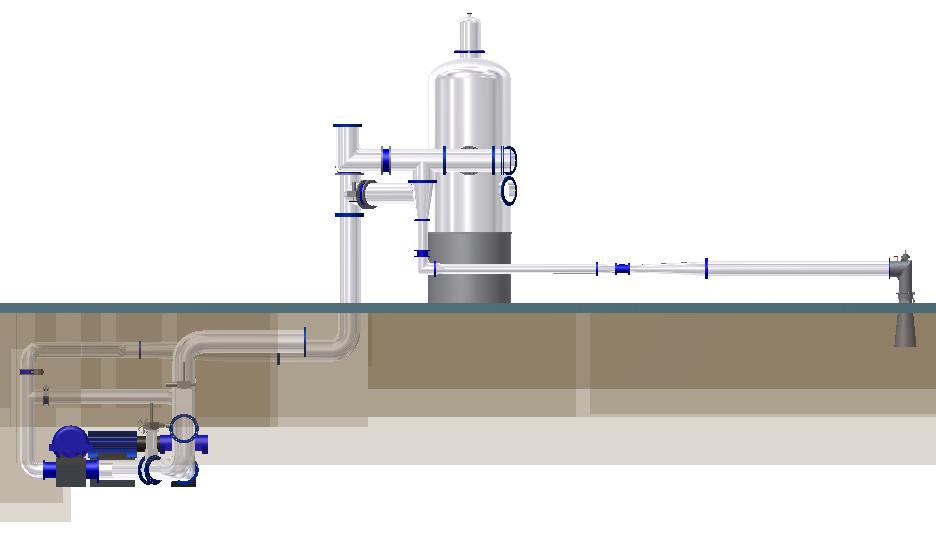 Chapter 4 Experimental setup and methode 4.1 Rig set up An overview of the rig set up in the laboratory is given in figure 4.1. Water is pumped from the reservoir into a pressure tank.