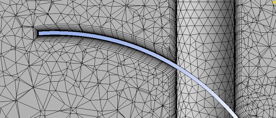 All walls, including the shaft, has been inflated, and an additional face sizing is chosen on both flow controllers in order to get a smooth grid close to