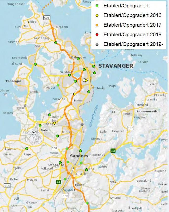 Tellepunkter for beregning av