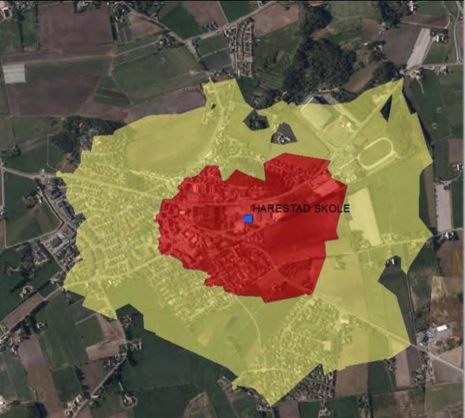 7. Innsatsområder 7.1 Geografisk avgrensning Byregion Nord Jæren dekker stort areal og omfatter fire kommuner.