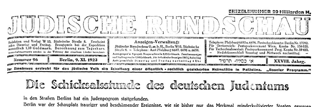 ifølge Weltsch avvist et fellesjødisk samarbeid med sionistene ganske enkelt ut fra at det [sich] nicht verlohnt, sich mit diesen Thesen [der Zionisten] ernsthaft zu beschäftigen 376