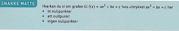 P(x 0 ) = 0, mens Sigma R1 skriver at polynomet f(x) dividert på (x-a) går opp hvis og bare hvis f(x) = 0 der x = a. Ser man i midlertid på teksten i figur 4.