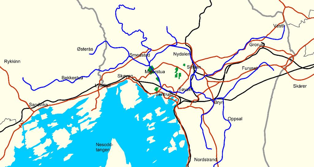 Setter vi alle indikatorene sammen til et makstilbud, det vil si godt tilbud i alle kategorier innen 500 meter, slik det er indikert i tabell 4.