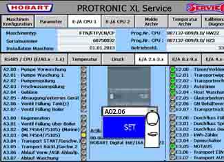 NO PROFI FTNi-serie (Protronic XL) Første igangsetting Installasjons- og bruksanvisning Velg knappen E/A 2.x-3.x. Klikk på venstre side av vinduet. En nedtrekkemeny vises. Velg A02.06.