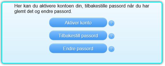 1. Aktivere eller endre passord til bruk for tjenester som benytter Feide Feide er en tjeneste som gjør det mulig å logge inn på flere ulike nettjenester med kun ett brukernavn og passord.