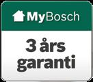 Utvidet 3 års garanti Få utvidet 3 års garanti ved å registrere ditt verktøy fra Bosch for hjem og hage på nettet. Gå til www.mybosch-tools.