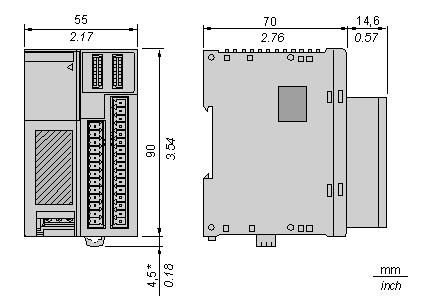 NOTE: * 8.5 mm (0.