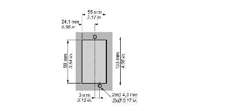 Mounting Position of the Mounting Holes