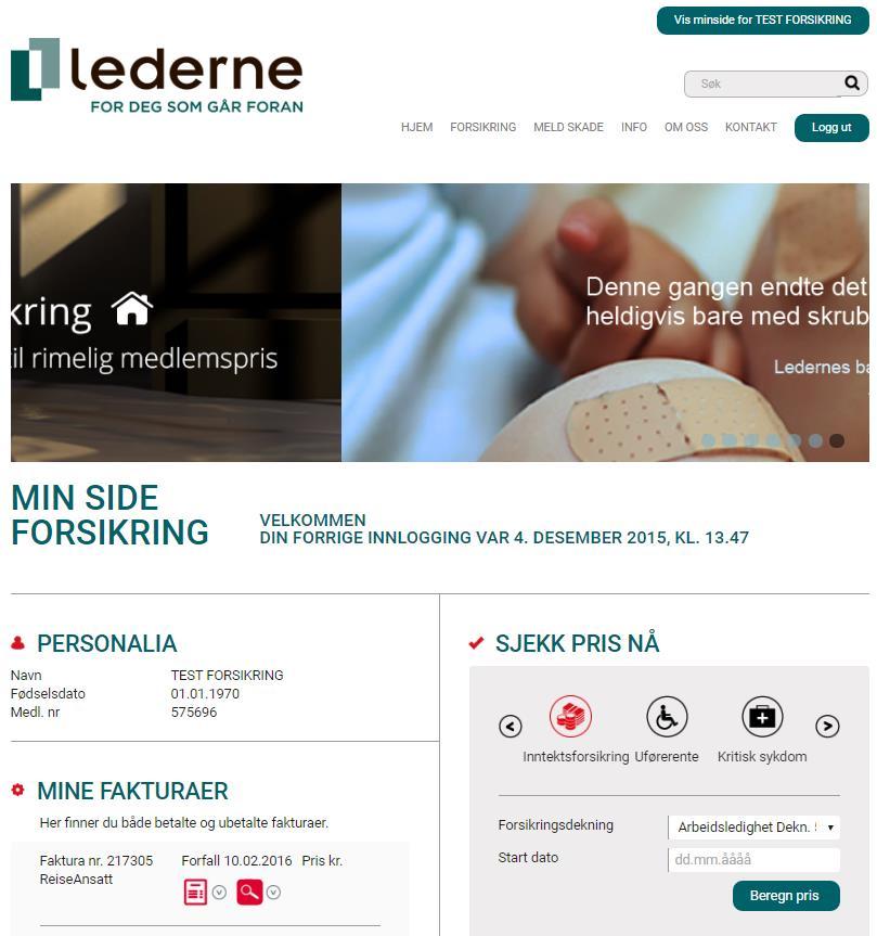 Lederne.no/forsikring innlogget Innlogging på Lederne.