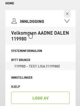Bytt bruker. Funksjonen "Bytt bruker" gjør at man raskt kan bytte mellom forskjellige innlogginger.