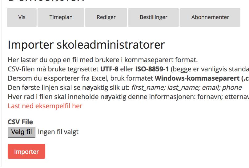 6 Lag listen i excel og lagre den i filformat «windowskommaseparert (.csv).