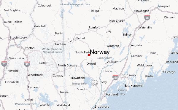 Norge og Norway i USA del 4 v/medlemssekretær Ole Arnegård Oppe i det nord-østre hjørne av USA ligger delstaten Maine som rangerer som nummer 42 i folkemengde og hadde per 1. juli i 2015, 1.329.