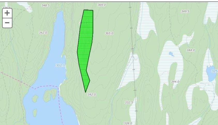 Nr 6 Figur 8. Beskrivelse og avgrensning av lokaliteten, hentet fra naturbase.