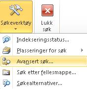 Avanserte søk Dersom en vil