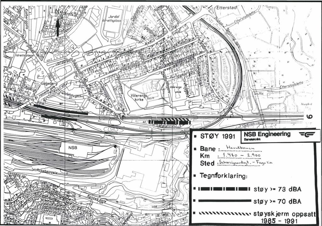 """"""'., støyskjerm oppsatt 1985 '1991 li \1, tj :, fl 'io" \ i',!; (1. '. l. 8' i ' " 9 85 " \', }':\ "1 l l ',,. _ "..'::::.,, 1' " ( " "'" 13 /..., '., S.... >.