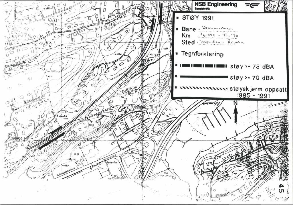 NSB Engineering :c B.... c.. STØY 1991 Ba ne : ::_ ": : ",,f1' t". _ ;...o..'... ':. _. ".>.... ' " Km. lo. 0,\ u t. "\ o.;"...... '.. r. _,,. '.,.. _.. :.:...:.,. =. o Sted : : :,, :.. = '?