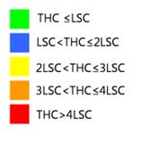 Kontaminert areal: Areal km 2 THC>LSC <250 <250 <250 <500 <0,29 Ikke forstyrret fauna Utvikling av THC og Ba ved Svalin C 1.4.