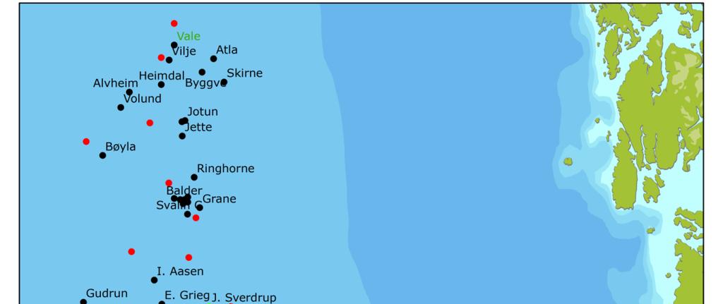 2.3 Status of the region Based on sediment characteristics and the results of the chemical analyzes of the regional stations the region is divided into three sub regions (map below): Northern sub