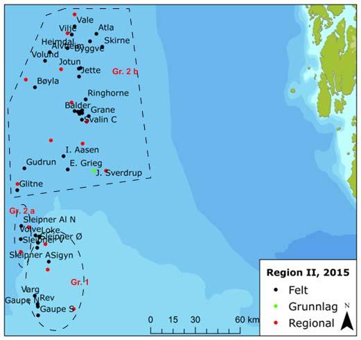 Benthic fauna As in 2012, there is a clear distinction between the shallow and the central sub region.