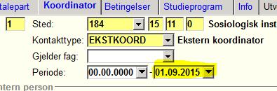 registrerte studentar knytt til avtalen. Unntaket er dersom det er snakk om feilregistreringar før det er registrert studentar på avtalen. 1.