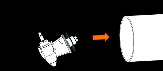 3. There must be no casting where the motor bracket is to be placed, as this will cause possible failure of the gearhouse.