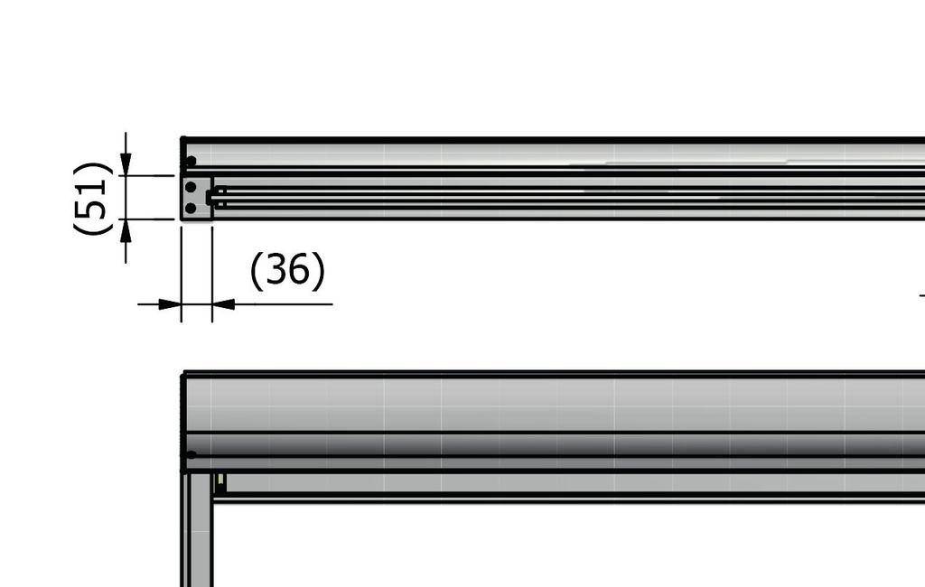 ZIPLINE 95 DIMENSJONER OG OPPMÅLING DIMENSJONER OG OPPMÅLING Bredde = Ytterkant av endedeksel til ytterkant av endedeksel Høyde = Toppen av kanten på kassetten til nedre kant av bunnlist Approx. Ca.