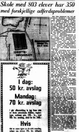 VG 28.01.1961 om disiplinproblemene i skolen. Er det blii verre å arbeide i skolen? Er det flere elever med auerds- problemer nå?